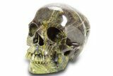 Realistic, Yellow Turquoise Jasper Skull - Magnetic #378757-2